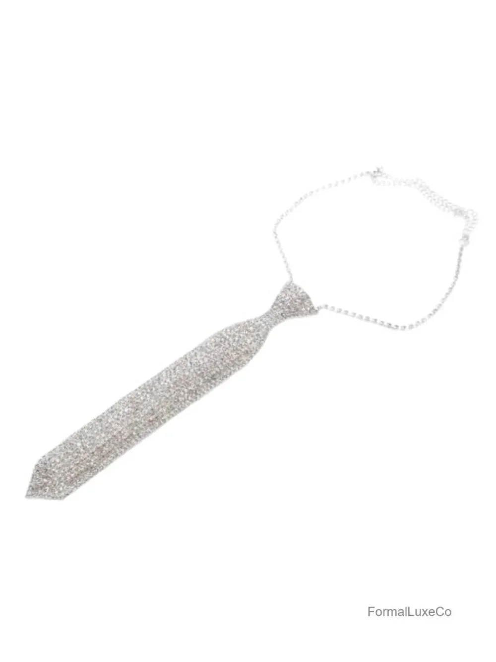 Sparkly Rhinestone Choker Necklace Adjustable Chain Crystal Collar Wedding